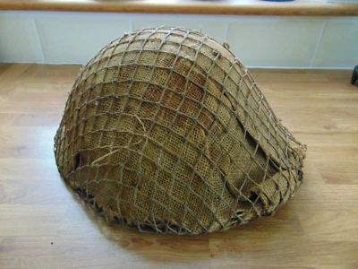 WWII ORIGINAL HELMET MKIV TURTLE SHELL - LINER DATED 1945 - Image 1 of 4