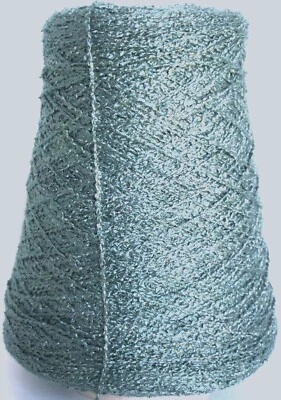AQUA Rayon Ric Rac Bouclé cone yarn weave knit, 1450 ypp, 1 lb (450g) - Image 1 of 2