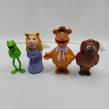 Vtg 1978 Fisher Price Muppet Players Stick Puppets KERMIT Ms PIGGY FOZZY ROWLF 