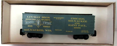 HO SCALE Roundhouse 3022 LINDSEY BROTHERS Old Time Box Car #25068 New - Image 1 of 3