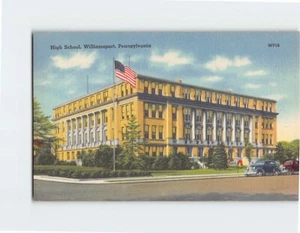 Postcard High School Williamsport Pennsylvania USA - Picture 1 of 2
