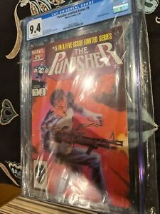 PUNISHER LIMITED SERIES #5 CGC (9.4) WHITE PAGES MARVEL COMICS JAN 1986 MCU 