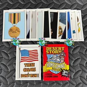 1991 TOPPS DESERT STORM HOMECOMING 3RD SERIES 11-STICKER SET+WRAPPER puzzle-back - Picture 1 of 1