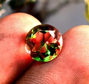 Natural 8 Ct Certified Round Cut Color Changing Alexandrite Loose Gemstone - Picture 1 of 9
