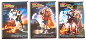 Back to the Future FRIDGE MAGNET Set movie poster 1, 2, 3 - Picture 1 of 3