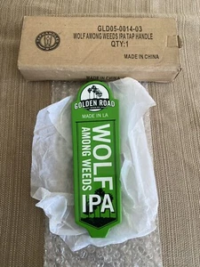Golden Road Brewing Wolf Among Weeds IPA 8" small shotgun Beer Tap Handle L.A. - Picture 1 of 12