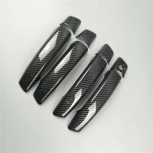 For Audi A3 8V 2013-2019 ABS Carbon Fiber side Door Handle Decoration Cover Trim - Picture 1 of 8