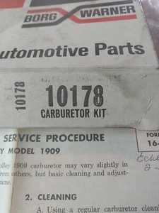 1962 Ford Falcon Mercury Comet Meteor Holley Carb Kit Model 1909 AMC 196 - Picture 1 of 5
