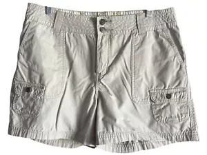 Lee Khaki Cargo Shorts Size 14P Double Button Fly - Picture 1 of 5