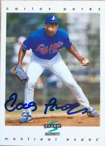Carlos Perez Autographed 1997 Score #381