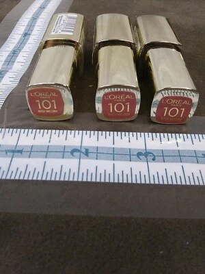 Lot of 3 Loreal Colour Riche Extraordinaire Lip Color Gloss 101 ROSE MELODY - Image 1 of 4