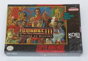 Romance of the Three Kingdoms III Dragon of Destiny - Super Nintendo SNES - Nuevo - Imagen 1 de 11