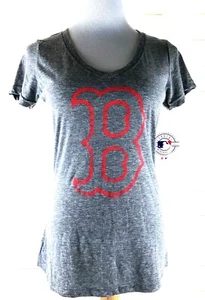 MLB Boston Red Sox Tee Top Womens Size M TOUCH by Alyssa Milano Gray NWT - Picture 1 of 6