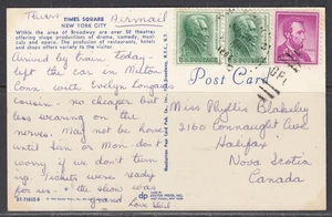 Tarjeta postal de Estados Unidos - julio a Canadá - Imagen 1 de 2