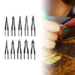 10Pcs Pyrography Tips Pyrography Machine Accessories Wood Burning Tips - Picture 1 of 7