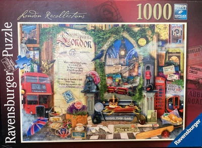 Ravensburger 1000 pc London Recollections, Aimee Stewart 2017 jigsaw puzzle Rare - Image 1 of 2