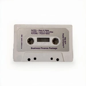Cinta de casete de finanzas comerciales para computadora de bolsillo Tandy Radio Shack TRS-80 - Imagen 1 de 1