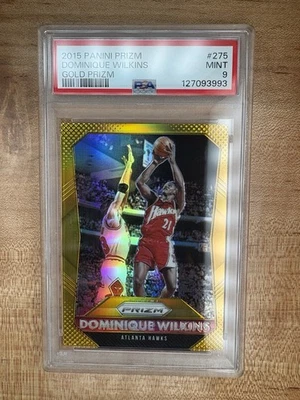 Panini Prizm Gold Prizm #/10 Dominique Wilkins PSA 9 2015-16 como nuevo Foto 1 de 2