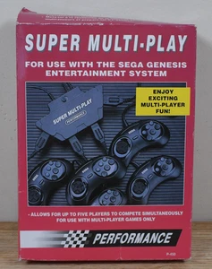 Sega Genesis Super Multi-Play Tap 5-Way By PERFORMANCE in Original Box - Picture 1 of 10