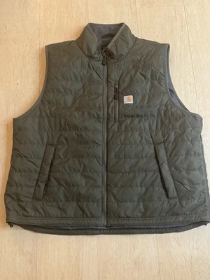 Carhartt Men's Rain Defender Lightweight Insulated Vest Size 2XL Moss Green NWOT - Image 1 of 4