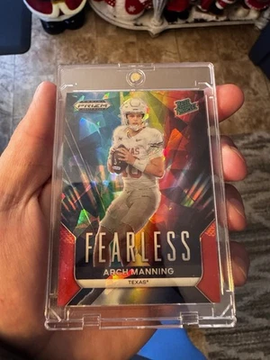 2024 Panini Prizm Draft Picks - Fearless Arch Manning #F-AM Red Ice Prizm (RC) - Image 1 of 2