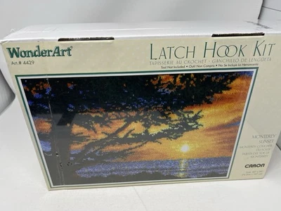 WonderArt  Caron Latch Hook Kit Monterey Sunset  30" x 50"  #4429 - Image 1 of 4