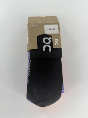 Paquete de 3 calcetines unisex con logotipo para correr negros lavanda naranja talla L para hombre 9,5-13 NUEVO Foto 1 de 4