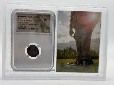 Romano-Gallic Empire A.D. 274 NGC Bi Double-Denarius VF Bricknor Horde Storybox - Image 1 of 4