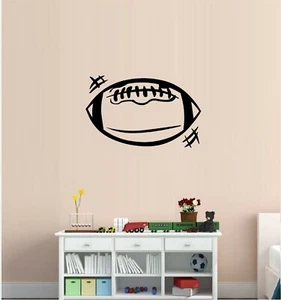 Football Vinyl Decal Home Décor 7" x 12" - Picture 1 of 1