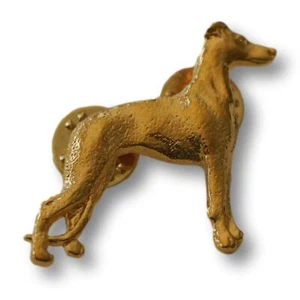 Whippet Pin - 24K Gold Plated - Bild 1 von 2