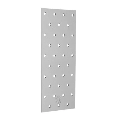 POLLMANN BAUBESCHLÄGE Piastra forata connettore piatto lamiera forata lamiera chiodata per strutture in legno zincato