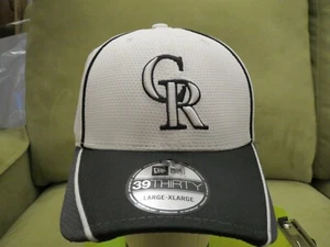 Sombrero New Era Colo Rockies Blanco Flex Fit, Billete Negro con Bordes Grises, Talla L/XL - Imagen 1 de 10