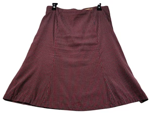 Ellen Tracy Skirt Womens Size 8 Red Black - Picture 1 of 7
