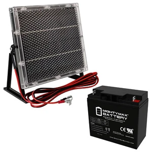 Mighty Max 12V 18Ah SLA Battery Replaces A.P.C SU2200BX120 + 12V Solar Panel - Picture 1 of 6