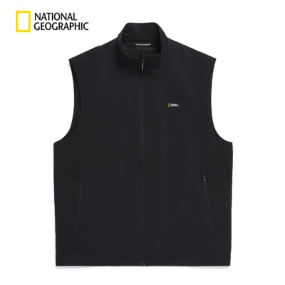 National Geographic Adelie Lightweight WovenStretch Pull-Up Vest BLACK ASIAN FIT - Image 1 of 4