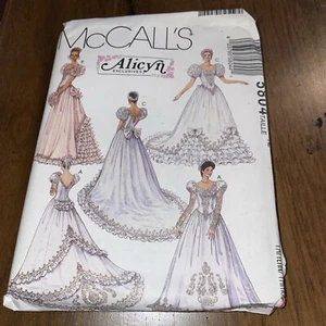 Mccalls Sewing Pattern 5804 Bridal Wedding Dress Size 12 uncut Alicyn Exclusives - Picture 1 of 2