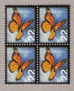 qq. MONARCH BUTTERFLY = Block of 4 = MNH Canada 2014 #2708 - Picture 1 of 1