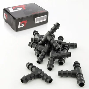 10x Conector de manguera ángulo pieza en T 90° Sistema de riego Riego 3x16mm - Imagen 1 de 7