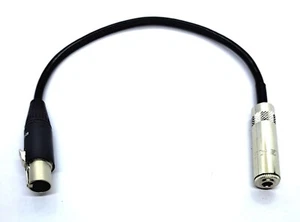 Mini XLR-TQB 3 pol. auf 3,5 mm Miniklinke Buchse vers. Längen - Bild 1 von 3