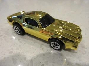 1982 Hot Wheels ERROR Chevy Camaro Z28 Gold Chrome Dragon Diecast Toy Race Car - Picture 1 of 10