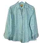 Investments Plus Size 16 Taylor Gold Label No-Iron 3/4 Sleeve Button Up Shirt