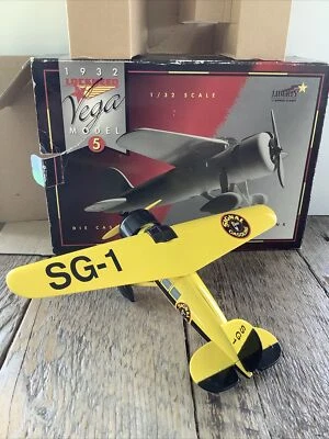 1932 Lockheed Vega Model 5 Signal Gas  Model Bank Airplane New In Box 1/32 - Image 1 of 4