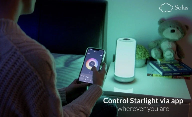 Máquina de som solar para bebês e luz noturna de descanso no tempo para subir com temporizador - Imagem 1 de 4