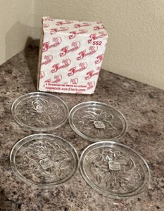 Princess House Crystal Coasters, Set of 4, Fantasia, # 552 Vintage - Picture 1 of 11