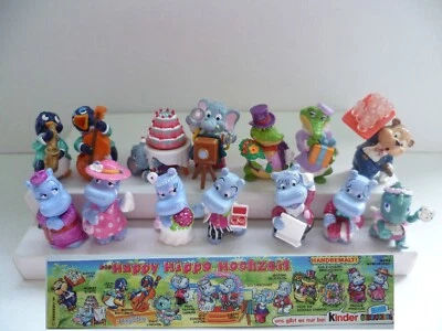 KINDER FERRERO SORPRESINE SERIE HAPPY HIPPO HOCHZEIT MATRIMONIO CAKE TOPPERS RAR