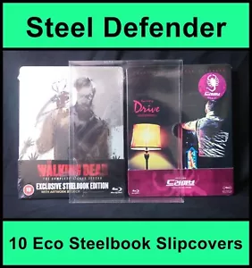 10 Premium Blu-Ray Steelbook Slipcovers / Protectors - Steel Defender GP1 - Picture 1 of 8