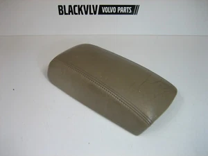 Volvo 850 S XC V 70 Front Arm Rest Cup Holder Leather Cover 3960 Beige Tan OEM - Picture 1 of 6