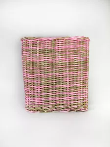 Storage basket in original colors, completely handmade. Made from paper wicker. - Picture 1 of 11