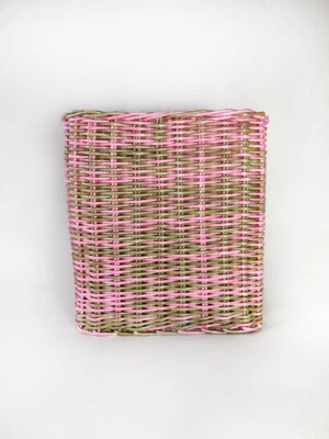 Storage basket in original colors, completely handmade. Made from paper wicker.  - Image 1 of 4