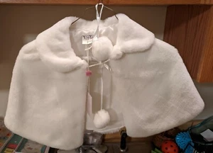 Flower Girl Communion Faux Fur Cape- Style 7891 - Picture 1 of 2